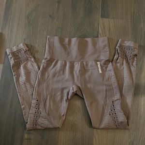 gymshark energy seamless size small brown